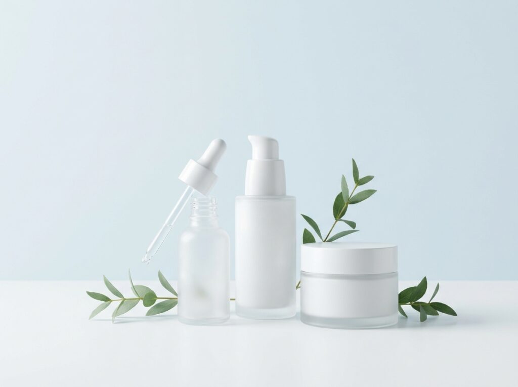 Produk penjagaan kulit OEM - botol serum dan krim